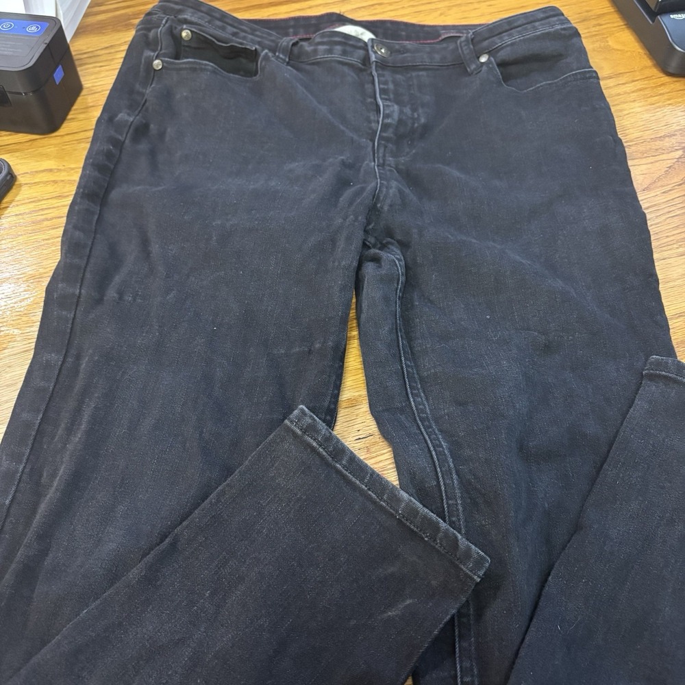 Matilda Jane Women's Black Denim Stretch Jeans Size 14 eBay Straight Leg‎ EUC
